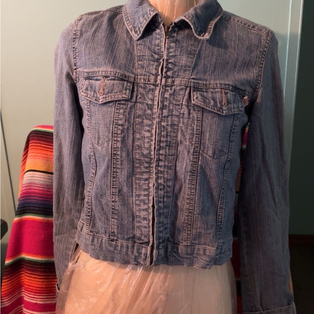 Women's Blue and Black Jacket